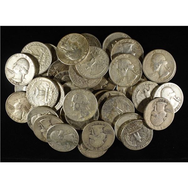 (40) 90% SILVER WASHINGTON QUARTERS
