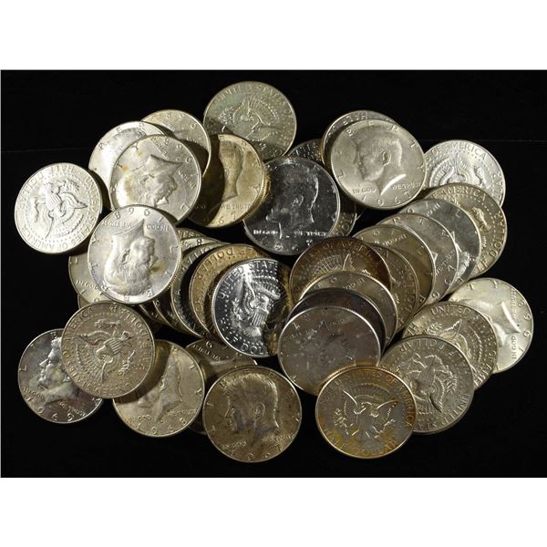 (40) 40% SILVER KENNEDY HALF DOLLARS