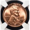 Image 2 : 1955 LINCOLN CENT NGC MS-66 RD