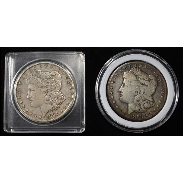 1883 & 1884 MORGAN DOLLARS