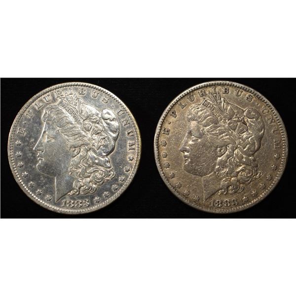 1883-P,O MORGAN DOLLARS