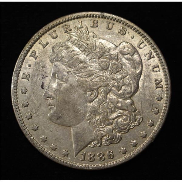 1886-O MORGAN DOLLAR XF/AU
