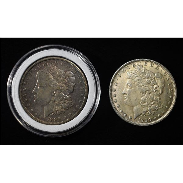 (2) 1890 MORGAN DOLLARS