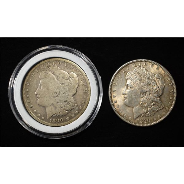 1890-P,O MORGAN DOLLARS