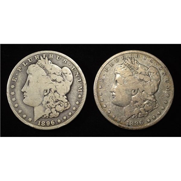 1896-O,S MORGAN DOLLARS VG