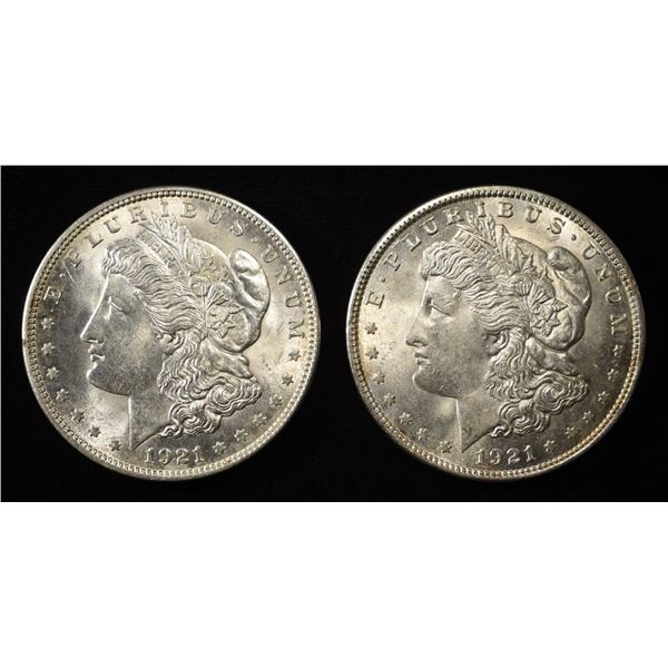 (2) 1921 MORGAN DOLLARS
