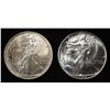 Image 1 : 1992 & 1993 AMERICAN SILVER EAGLES