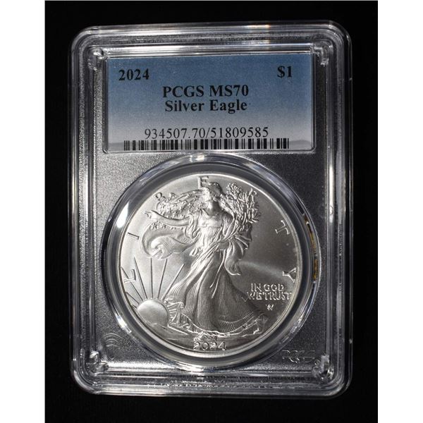2024 AMERICAN SILVER EAGLE PCGS MS70