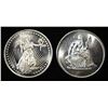 (2) 1 OZ .999 SILVER ROUNDS