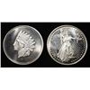 (2) 1 OZ .999 SILVER ROUNDS