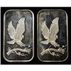 (2) 1 OZ .999 SILVERTOWNE EAGLE BARS