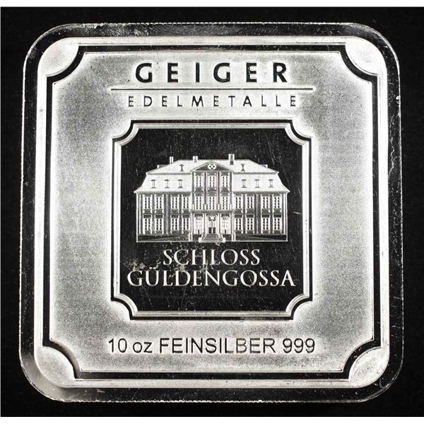 10 OZ .999 SILVER BAR GEIGER EDELMETALLE