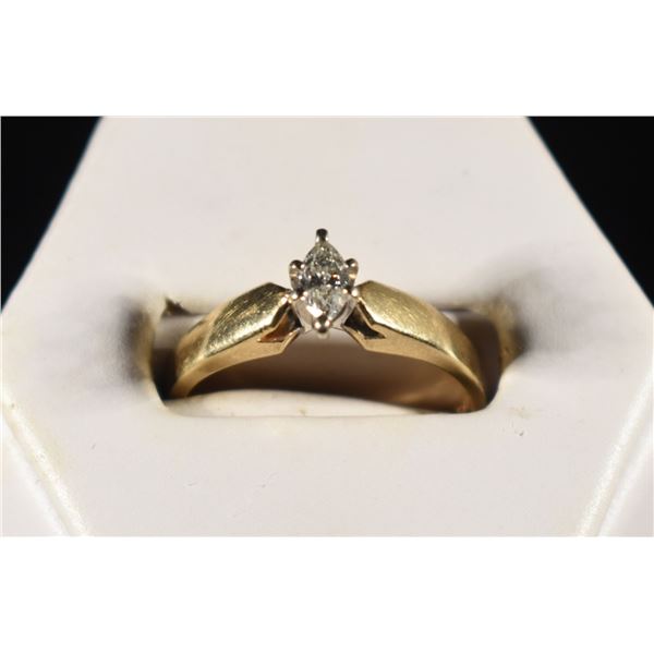 10K GOLD DIAMOND RING APPROX 0.25CT SIZE 6.5