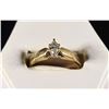 10K GOLD DIAMOND RING APPROX 0.25CT SIZE 6.5