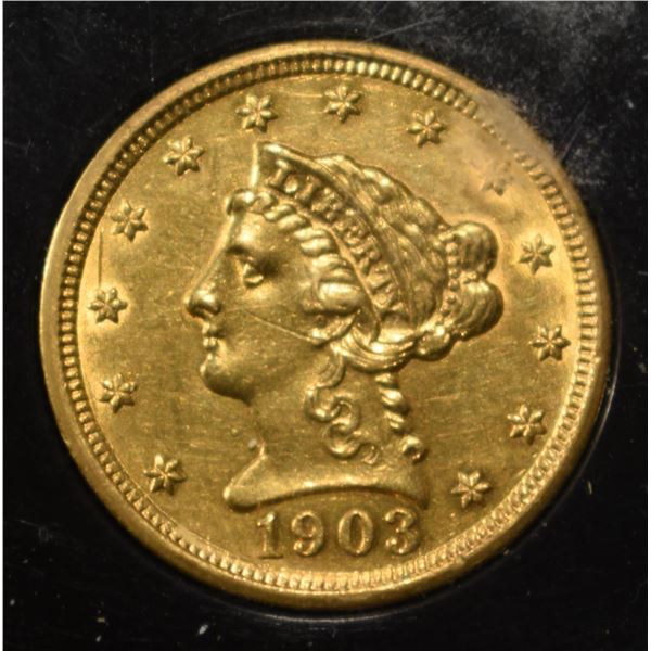 1903 $2.5 GOLD LIBERTY BU
