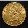 1887 $10 GOLD LIBERTY BU