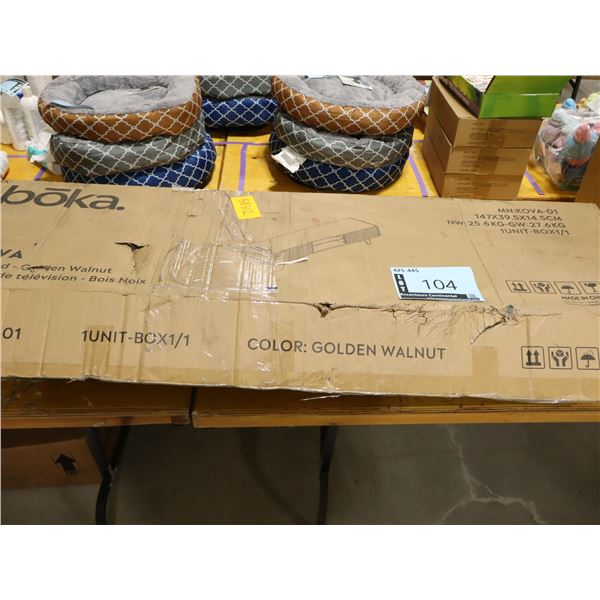 MEUBLE DE TÉLÉ -BOIS NOIX 147cm x40cm x15cm