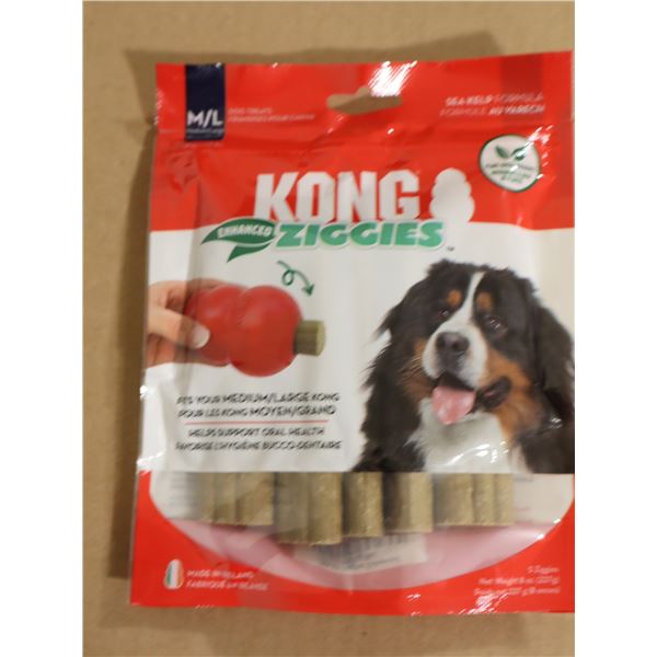 PKG DE 5 FRIANDISES POUR CHIENS ZIGGIES (MED/LRG) KONG