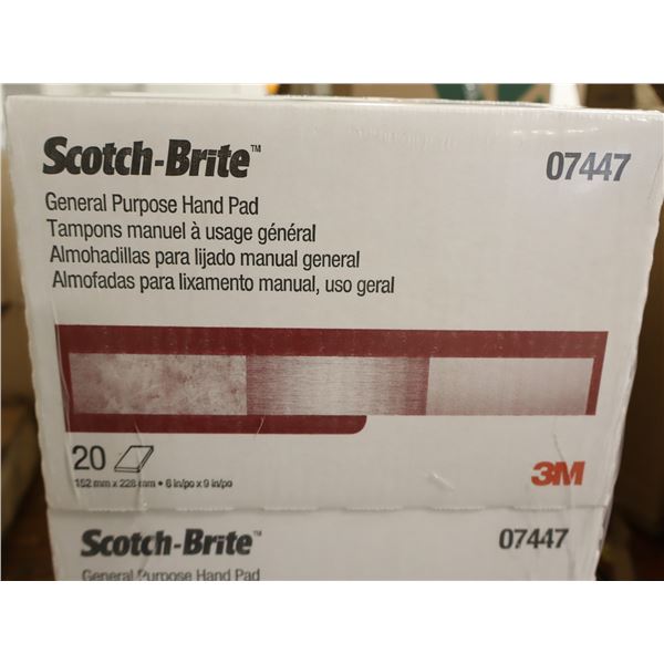 BTE DE 20 TAMPONS SCOTCH-BRITE 9"x6" 3M #07447