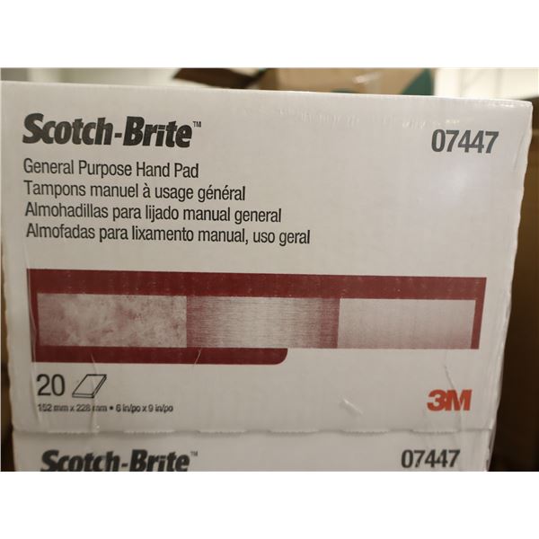 BTE DE 20 TAMPONS SCOTCH-BRITE 9"x6" 3M #07447
