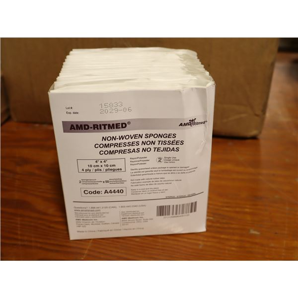 BTE DE COMPRESSES NON TISSÉES 4"x4" AMD-RITMED #A4440