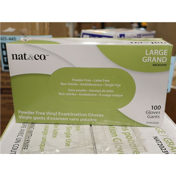 BTE DE 100 GANTS JETABLE NAT&CO LRG