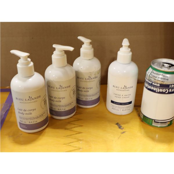 LOT DE 4 PRODUITS ASST BLEU LAVANDE WELLESSENTIALS