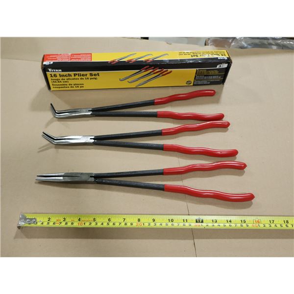 ENS DE 3 PINCES COUPANTES DE 16" TITAN