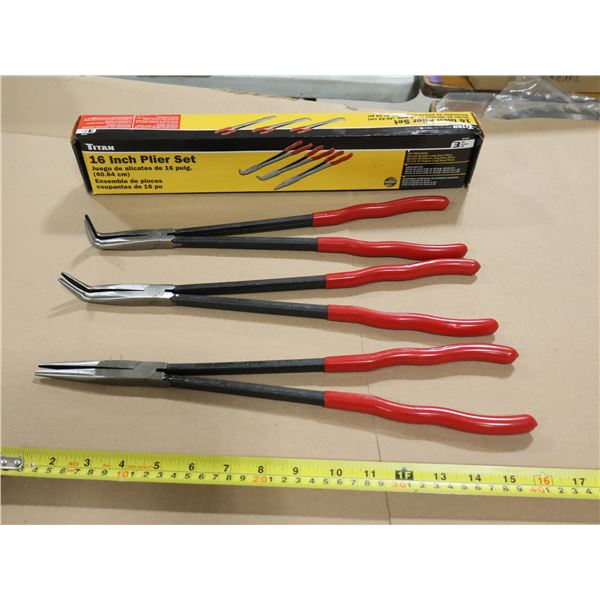 ENS DE 3 PINCES COUPANTES DE 16" TITAN