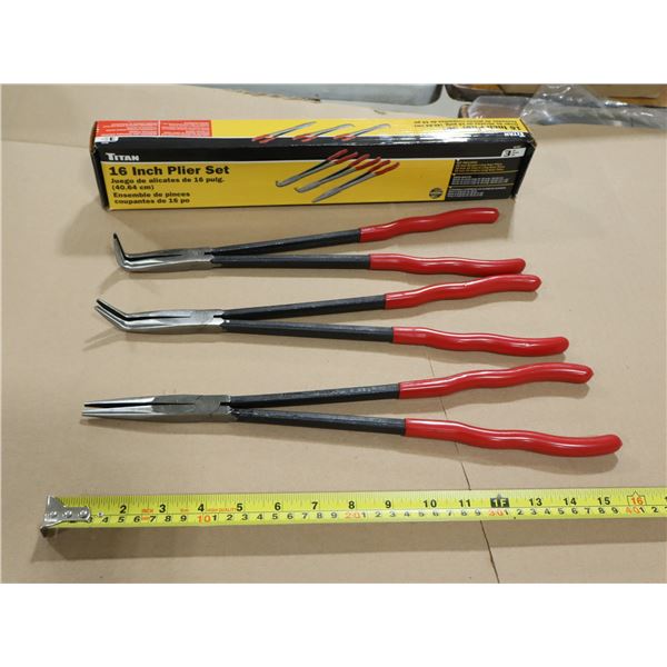 ENS DE 3 PINCES COUPANTES DE 16" TITAN
