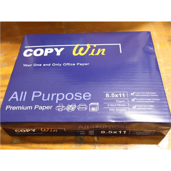 PKG DE 500 FEUILLES DE PAPIER 8.5"x11" COPY WIN