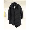 Image 1 : MANTEAU PUFFER CHEVRON PORTE-BÉBÉ CAPUCHON NOIR