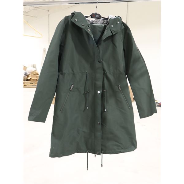 PARKA LÉGER IMPERMÉABLE PORTE-BÉBÉ SERAPHINE KAKI CAPUCHON