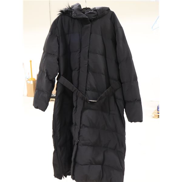 MANTEAU PUFFER CEINTURÉ PORTE-BÉBÉ SERAPHINE NOIR CAPUCHON