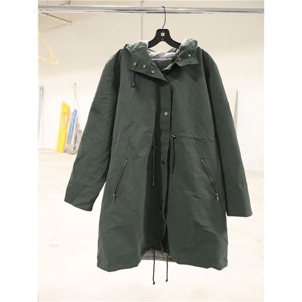 PARKA LÉGER IMPERMÉABLE PORTE-BÉBÉ SERAPHINE KAKI CAPUCHON