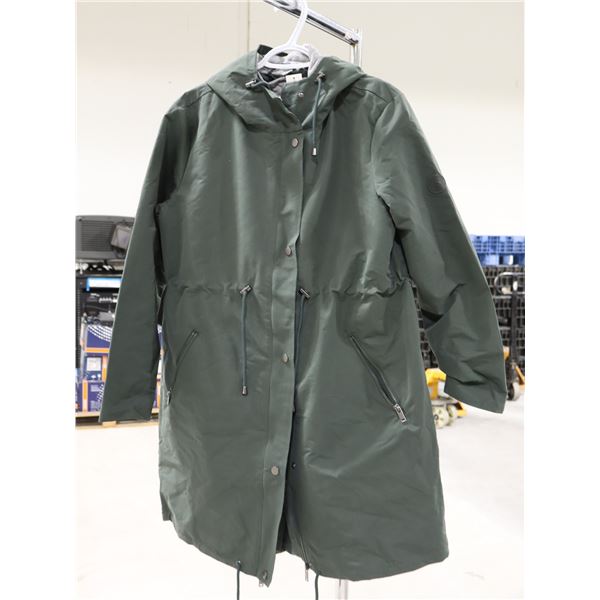 PARKA LÉGER IMPERMÉABLE PORTE-BÉBÉ SERAPHINE KAKI CAPUCHON