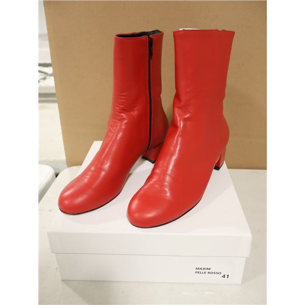 BOTTES POUR FEMMES ROUGE CLIZIA gr:41