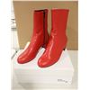 Image 1 : BOTTES POUR FEMMES ROUGE CLIZIA gr:41