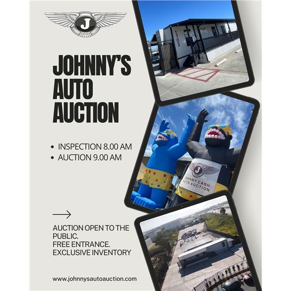 JOHNNYS AUTO AUCTION EXCLUSIVE MERCH RAFFLE !!!!!