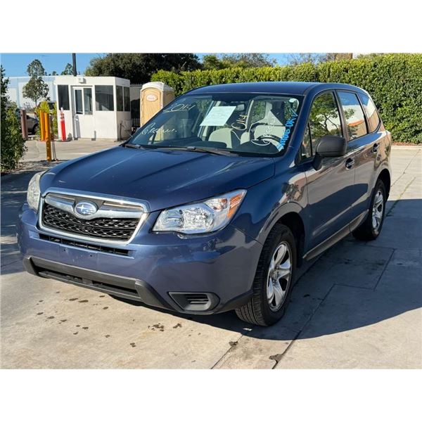 SUBA FORESTER  2014 O/S-T SMOG-2 DAYS