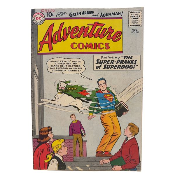 Adventure Comics #266 (1960) – “The Super-Pranks of Superdog!” Featuring 