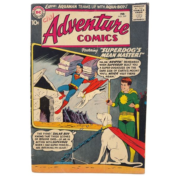 Adventure Comics #269 (1960) – “Superdog’s Mean Master!” Featuri