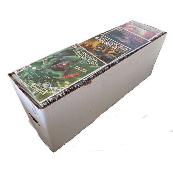 Assorted Marvel Long Box - Black Panther, Captain Marvel, Avengers, She-Hulk Etc.