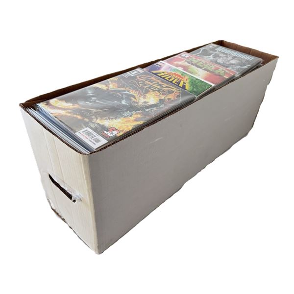 Assorted Marvel Long Box - Ghost Rider, Iron Man, Hulk, Moon Knight, Etc.