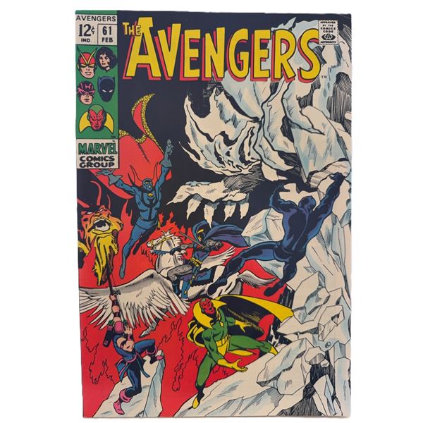 Avengers #61 (1969) – Classic Silver Age Marvel Comic Featuring Vision and Black Panther