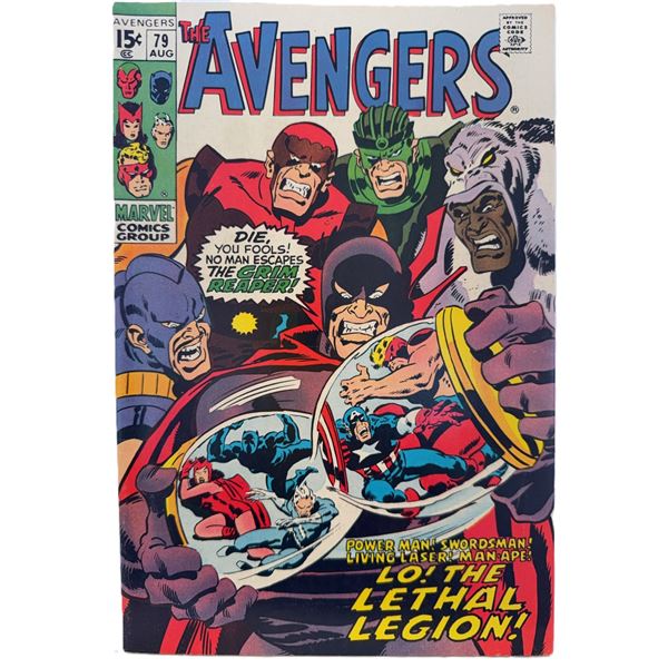 Avengers #79 (1970) – Silver Age Marvel Classic Featuring the Grim Reaper and the Lethal Le
