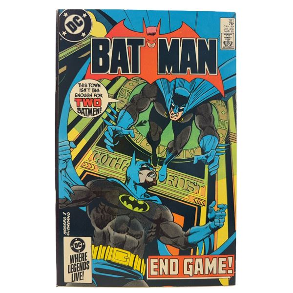 Batman #381 (1984) – “End Game!” Two Batmen Face Off! DC Copper Age Class