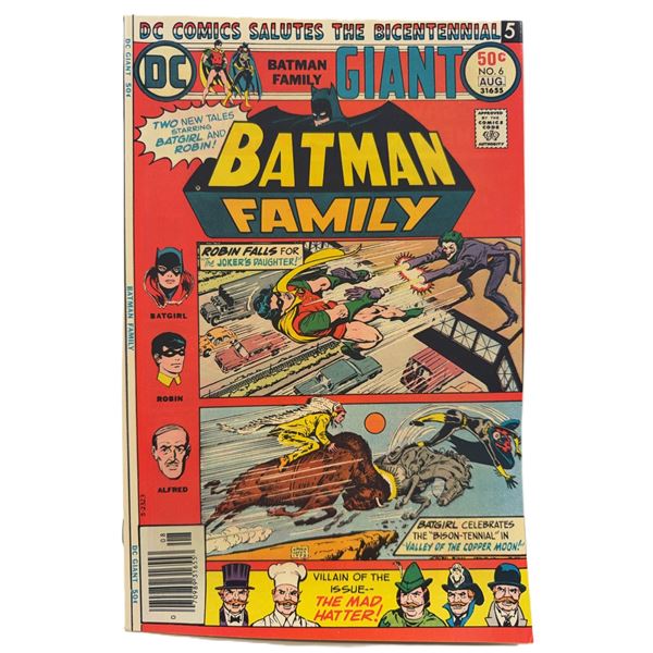 Batman Family #6 (1976) – Giant Bicentennial Issue! Batgirl, Robin & Alfred Appearances