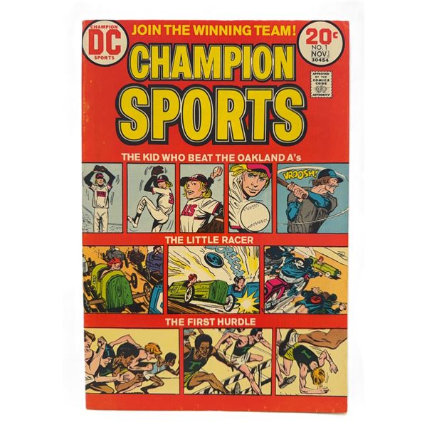 Champion Sports #1 (1973) – DC’s First Sports-Themed Comic! Bronze Age Debut Issue