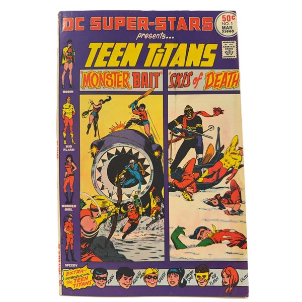 DC Super-Stars Presents Teen Titans #1 (March 1976) – Bronze Age Giant Featuring “